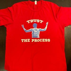 76ers Trust The Process Shirt - Embiid XL